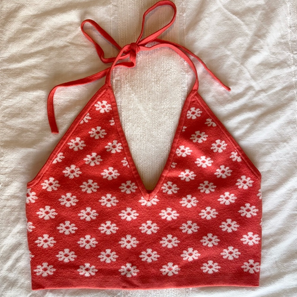 Halter Flower Top